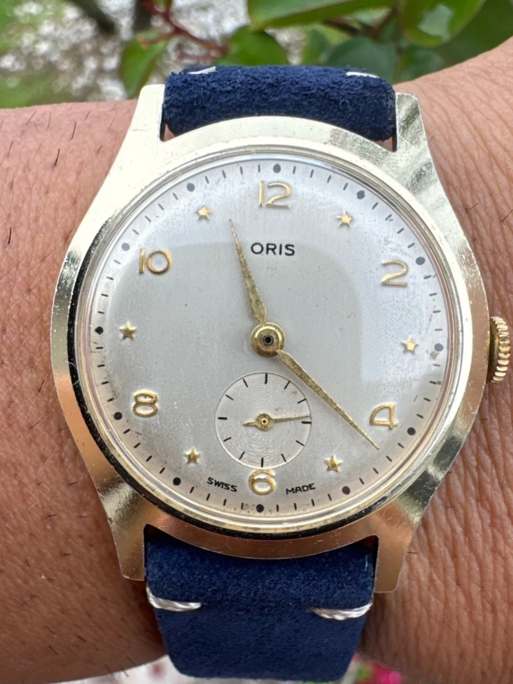 Vintage Oris Manual Wind Sub Second Dress Watch